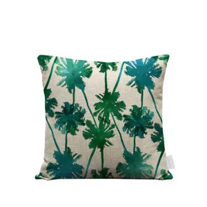 *18x18in Watercolor Palms Pillow