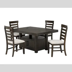 5-Piece Counter Dining Set - Espresso