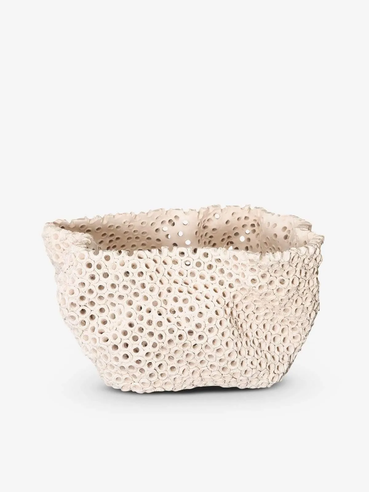 Abstract Bowl with Piercings by Gilles Caffier