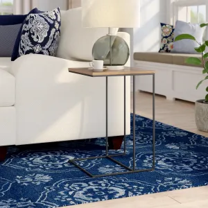 Alana Wooden Top Side Table/Sofa Console Stand, Vintage