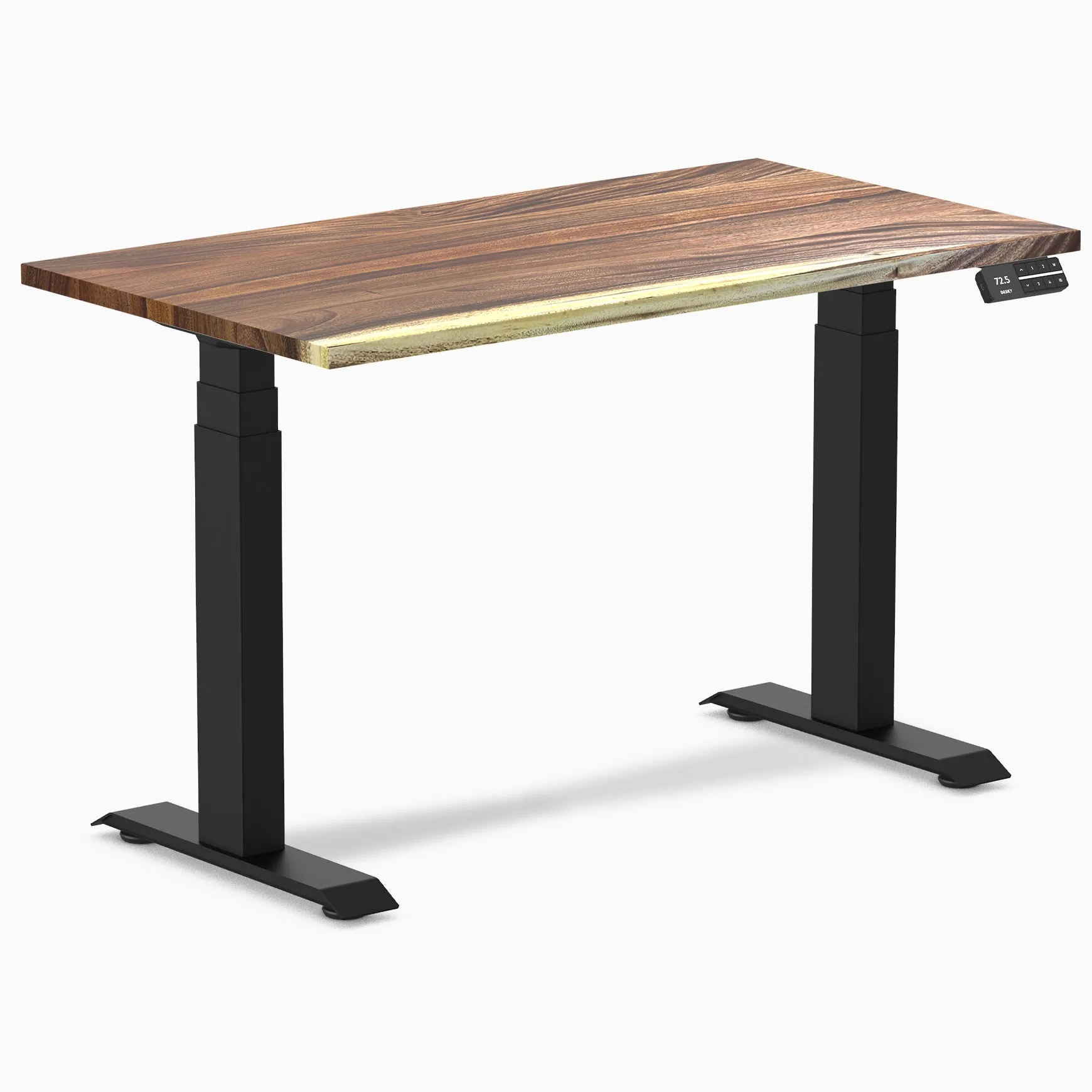 Almost Perfect Desky Dual Mini Hardwood Sit Stand Desk
