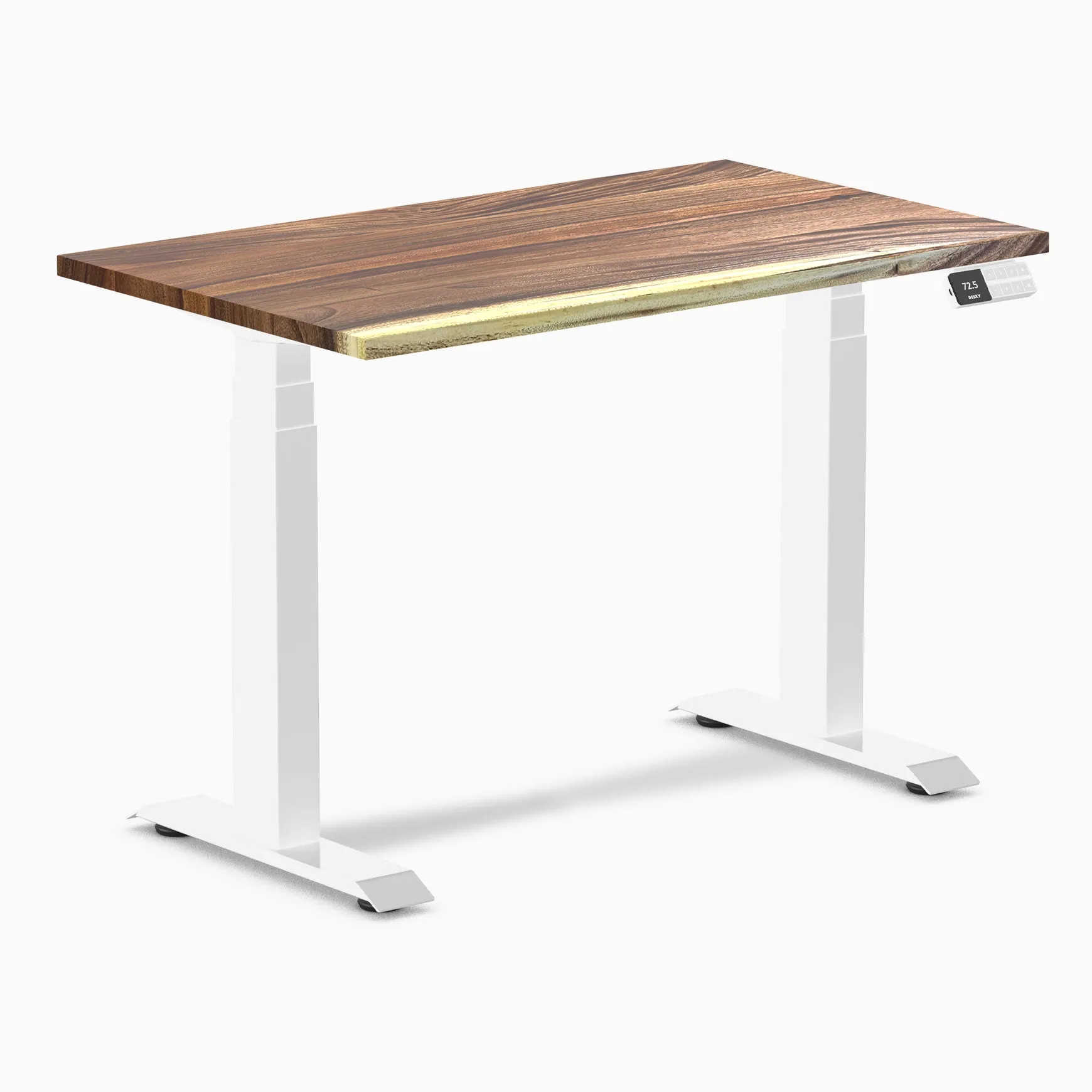 Almost Perfect Desky Dual Mini Hardwood Sit Stand Desk