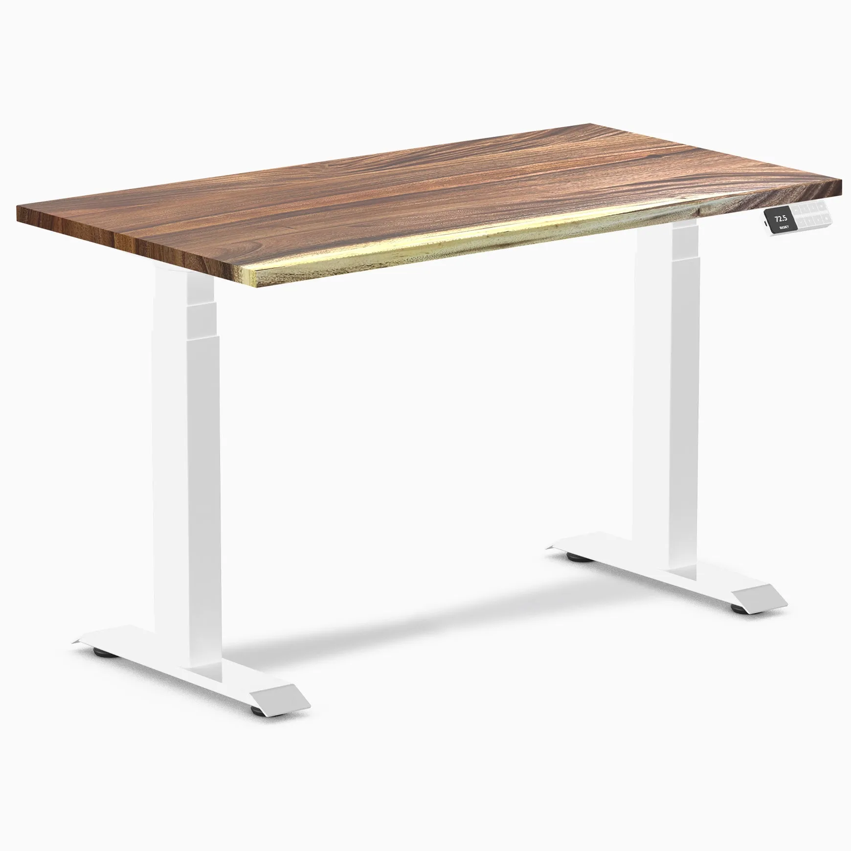 Almost Perfect Desky Dual Mini Hardwood Sit Stand Desk