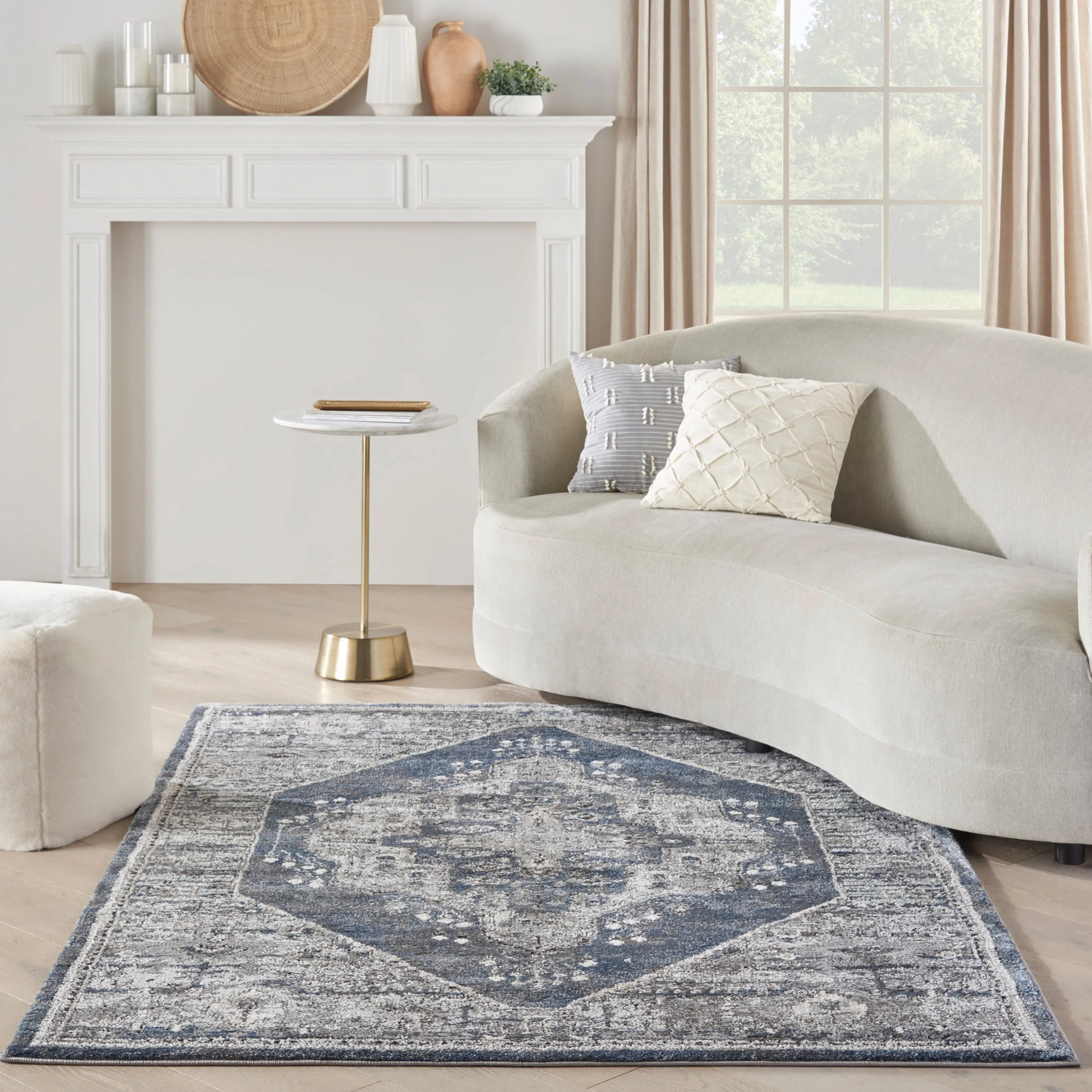 American Manor Blue Rug