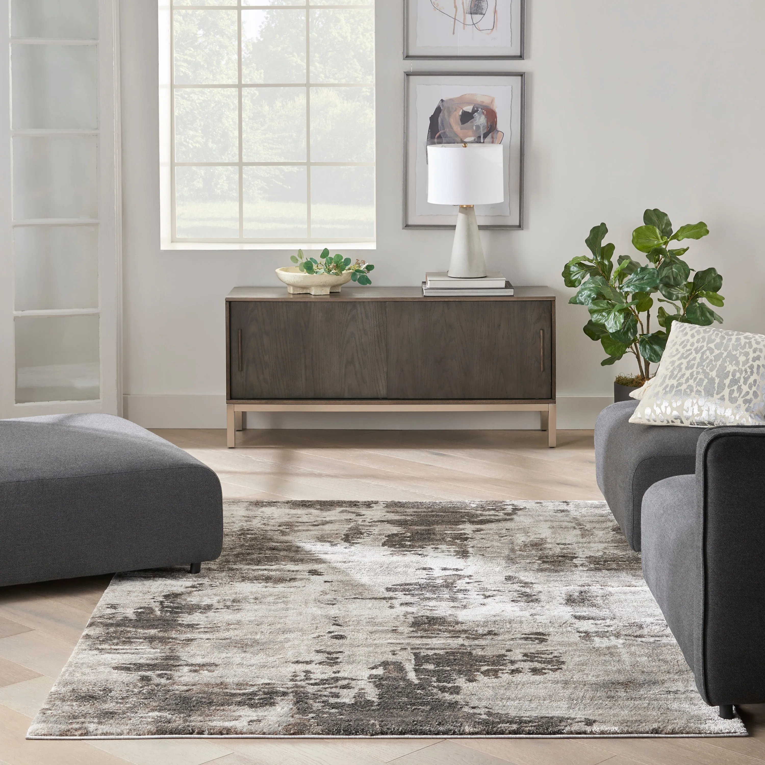 American Manor Ivory/Mocha Rug