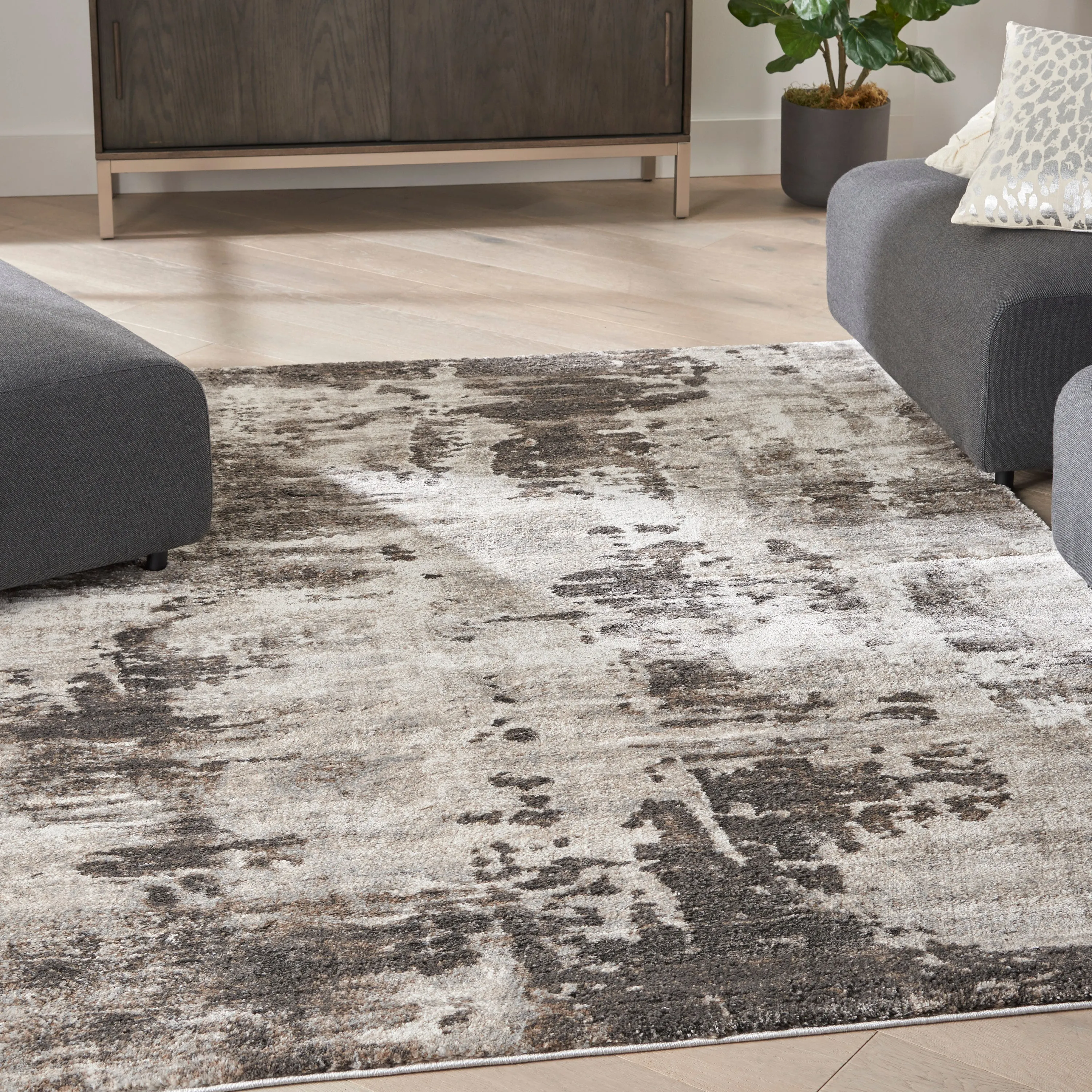 American Manor Ivory/Mocha Rug