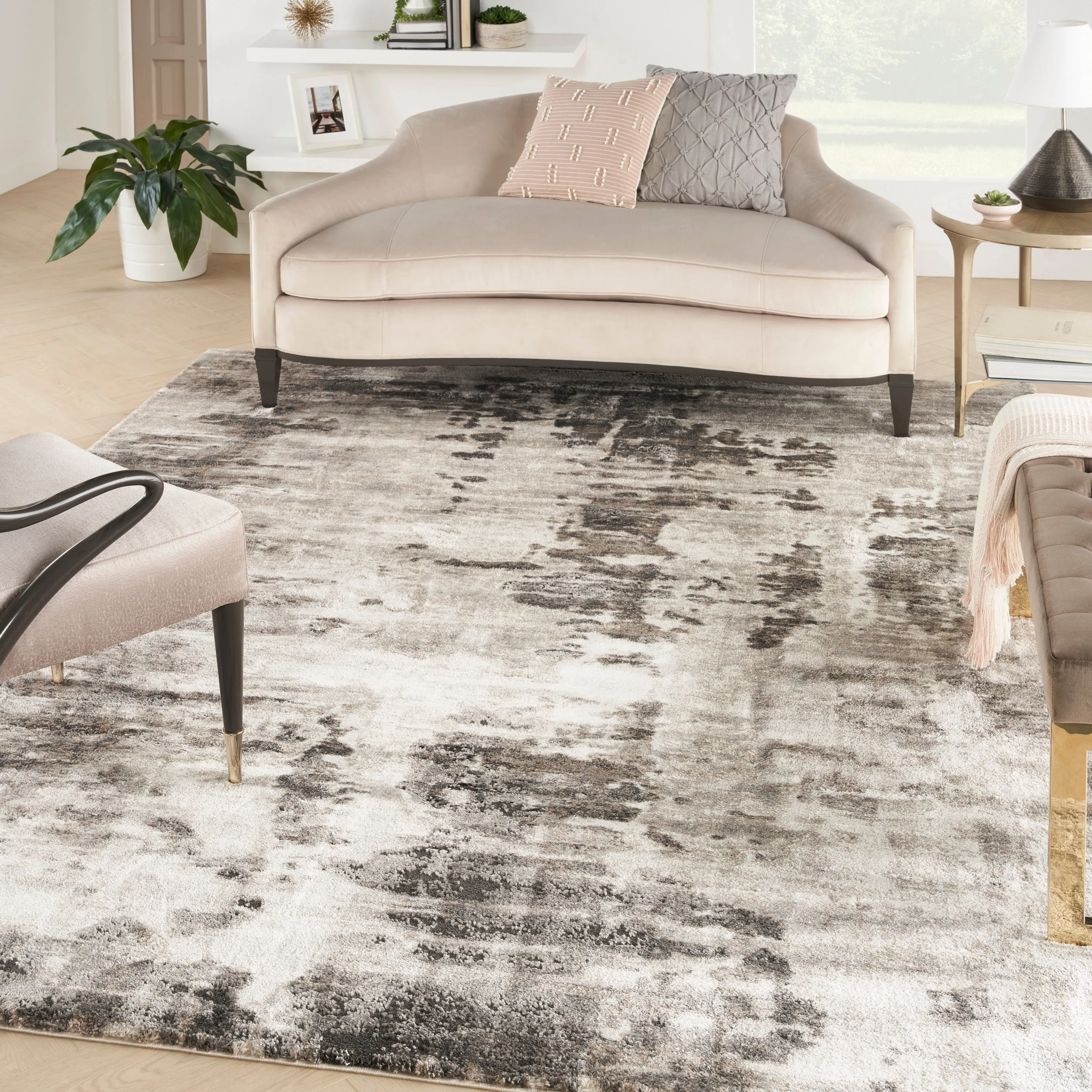 American Manor Ivory/Mocha Rug