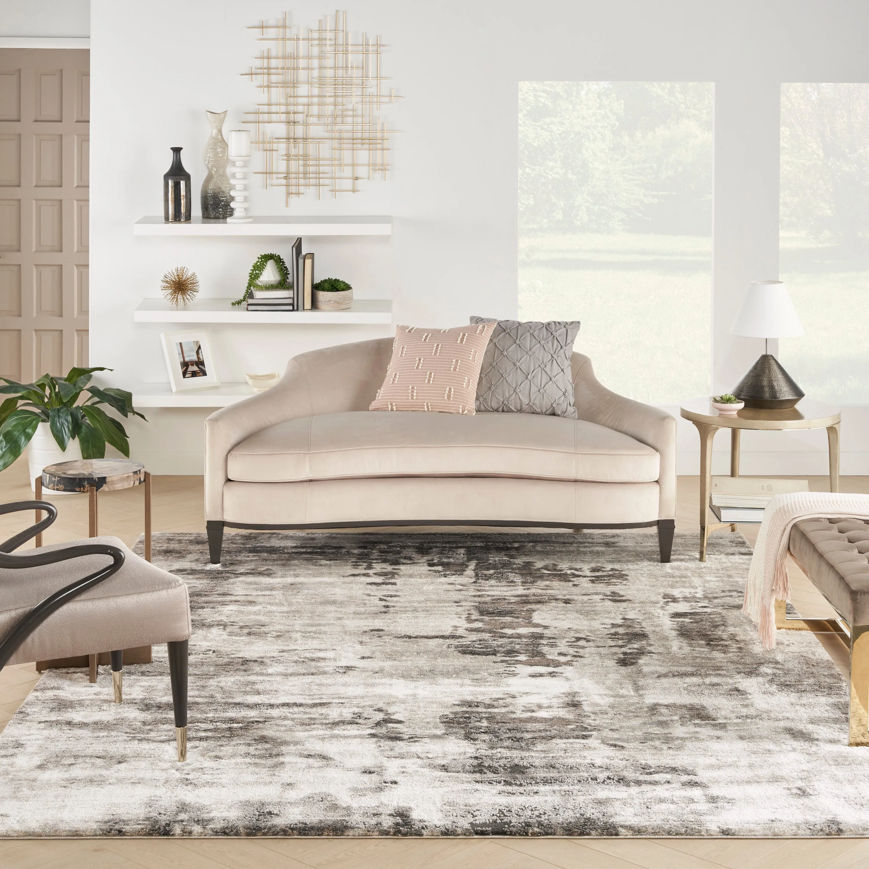 American Manor Ivory/Mocha Rug