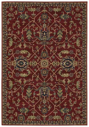 Ankara 531R Red/Blue Rug