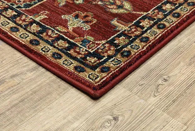 Ankara 531R Red/Blue Rug