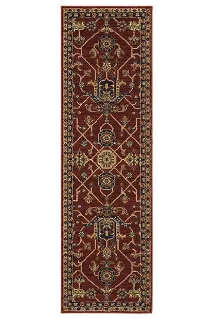 Ankara 531R Red/Blue Rug