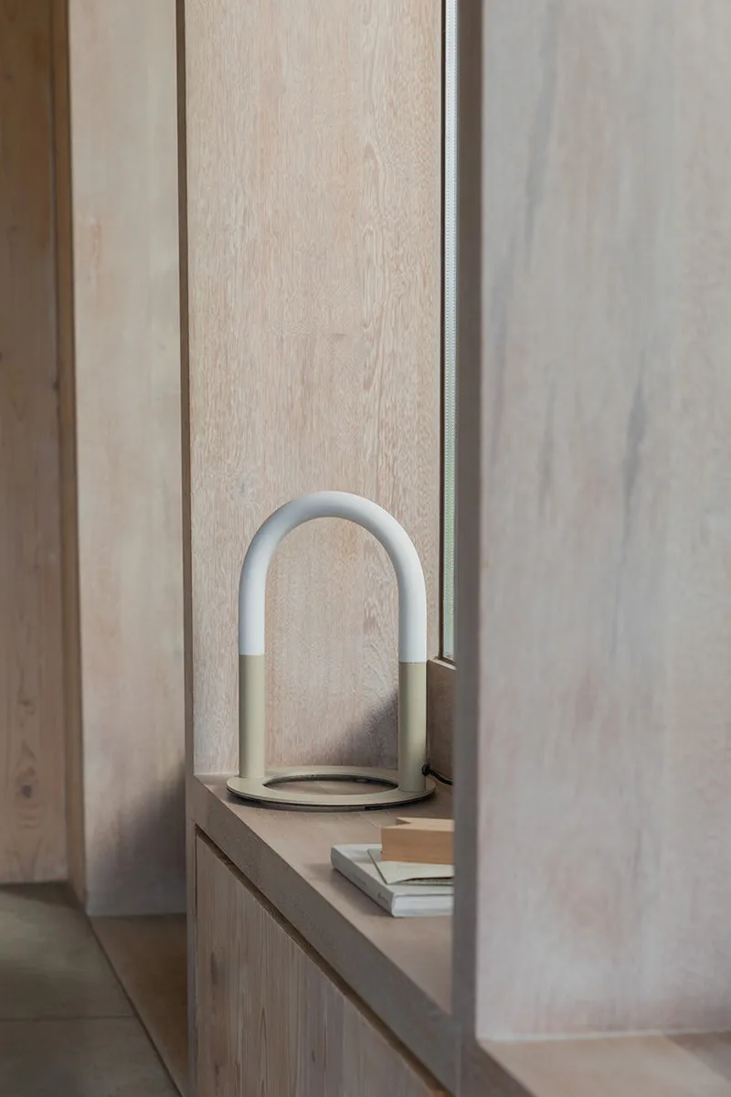 Arch Beige Table Lamp
