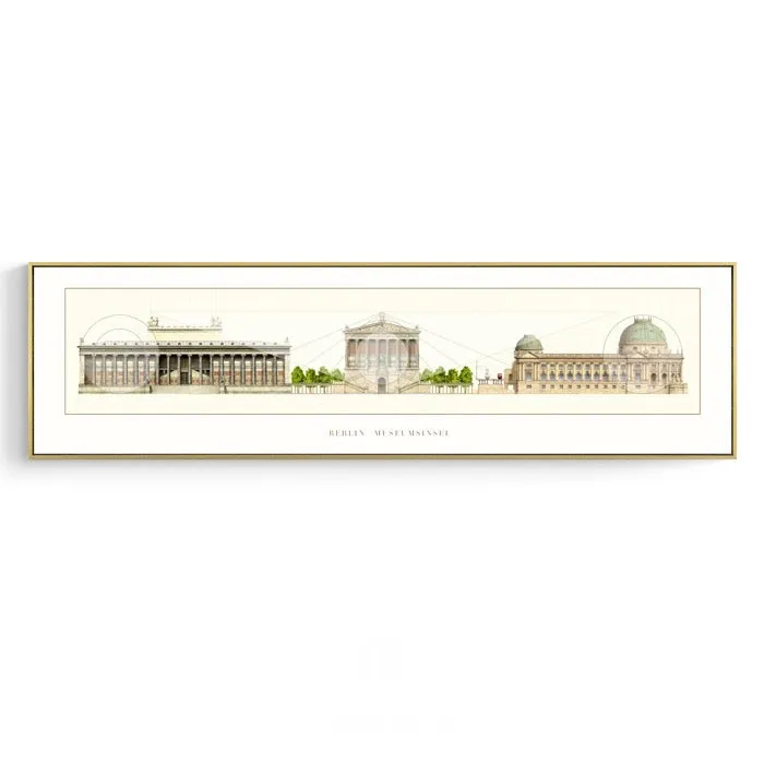 Architecture Drawing Wall Art With Frame
