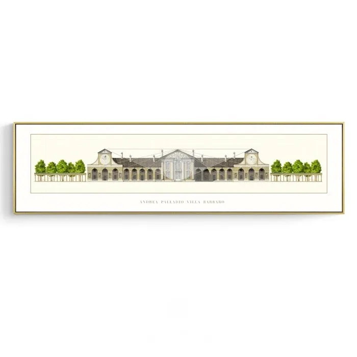Architecture Drawing Wall Art With Frame