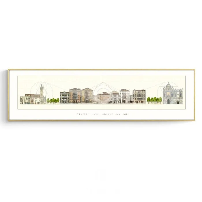 Architecture Drawing Wall Art With Frame