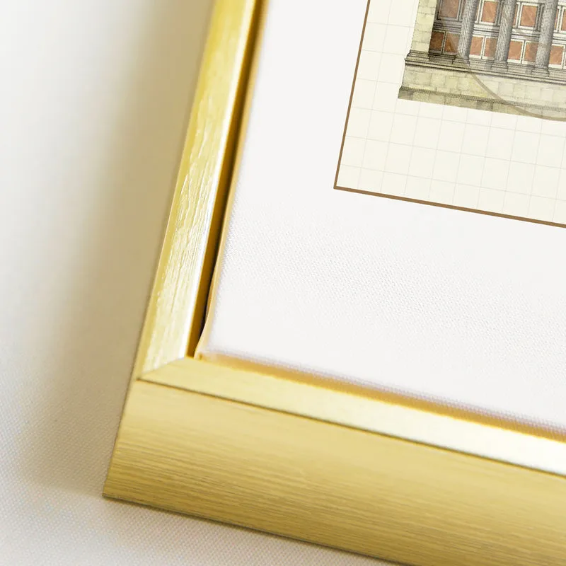 Architecture Drawing Wall Art With Frame