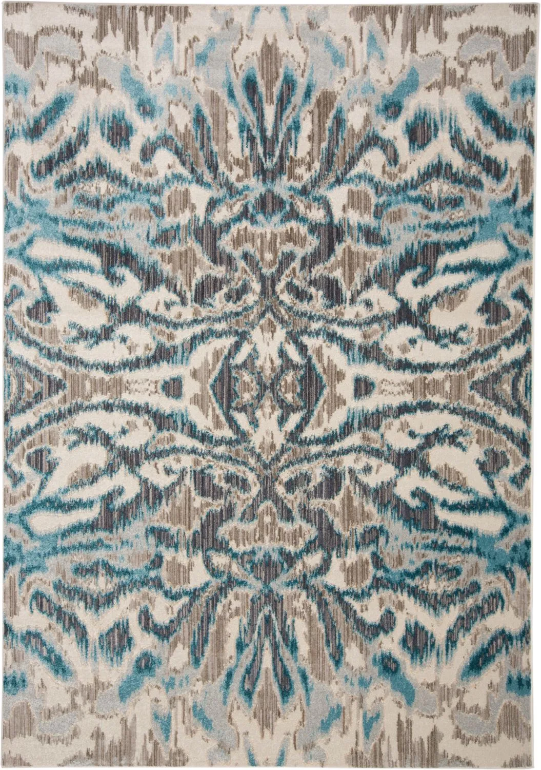 Arsene Teal and Taupe Rug by BD Fine