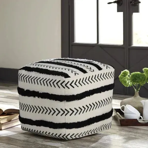 Avant-garde 34057BLK Black Pouf
