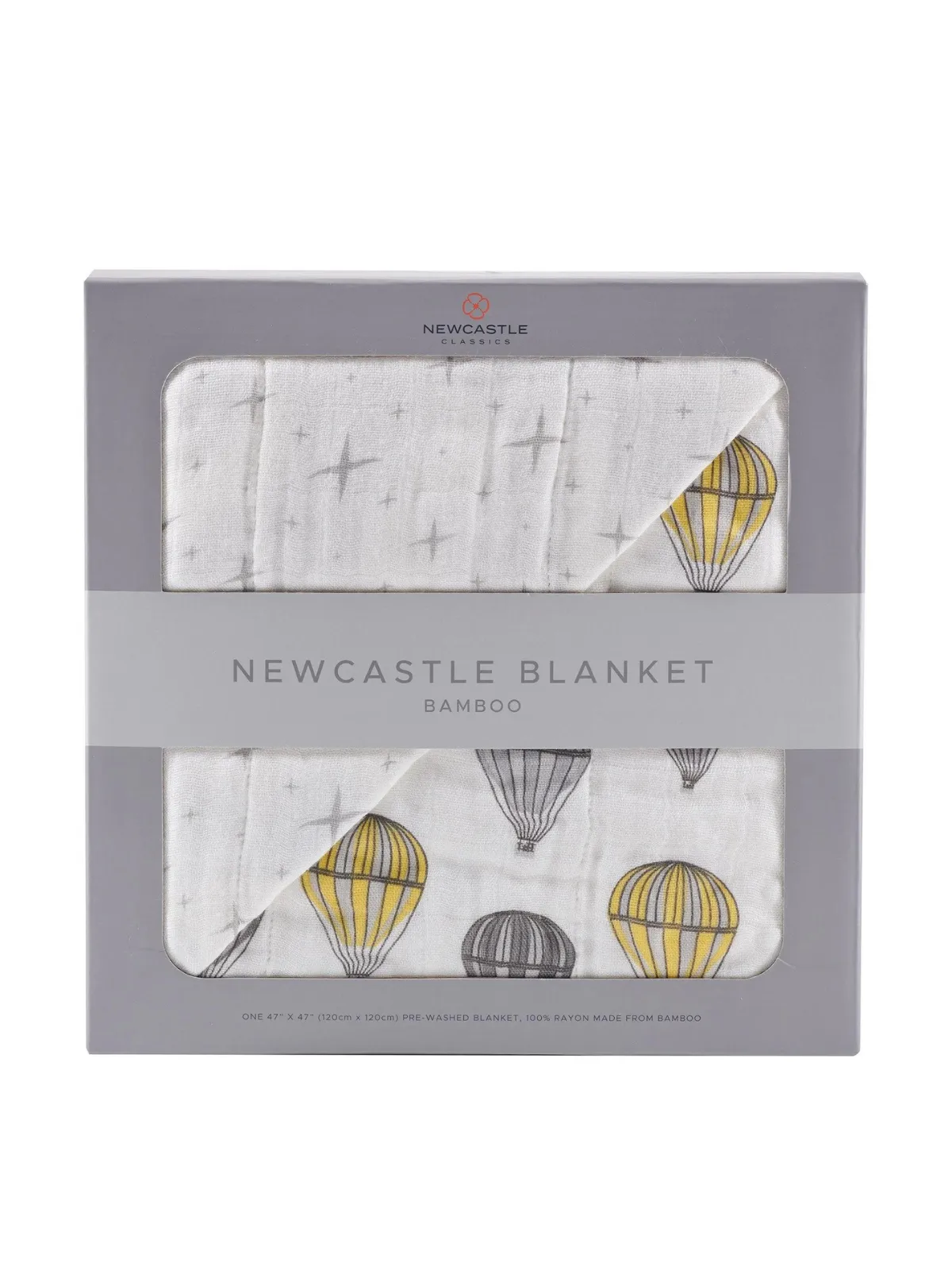 Bamboo Muslin Blanket, Hot Air Balloon and Northern Star