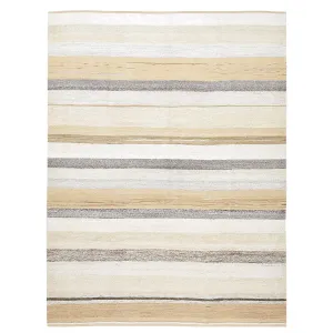 Beige Flatweave Hemp Rug - 8'8" x 11'2"