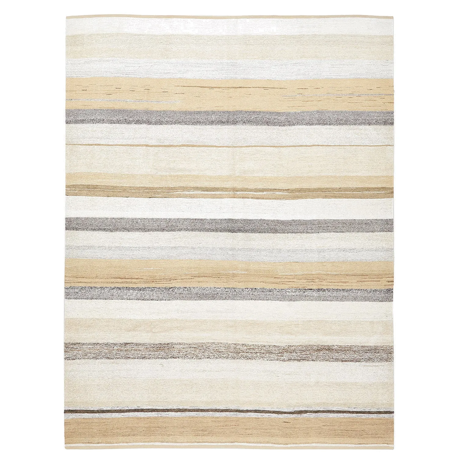 Beige Flatweave Hemp Rug - 8'8" x 11'2"