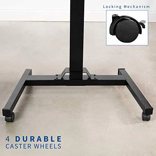 Black 36" Pneumatic Mobile Compact Desk