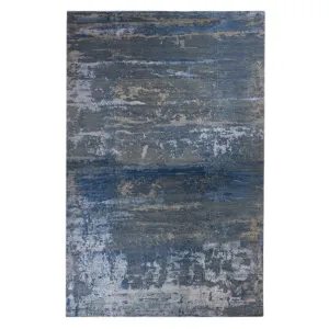 Blue Modern Wool Rug - 19'9" x 32'