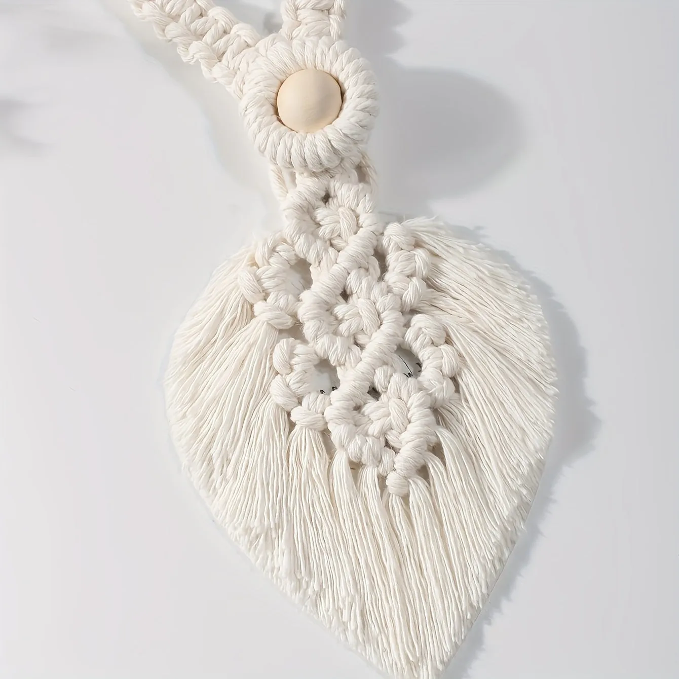 Bohemian Leaf Curtain Tieback with Tassels  Home Decor Gift
