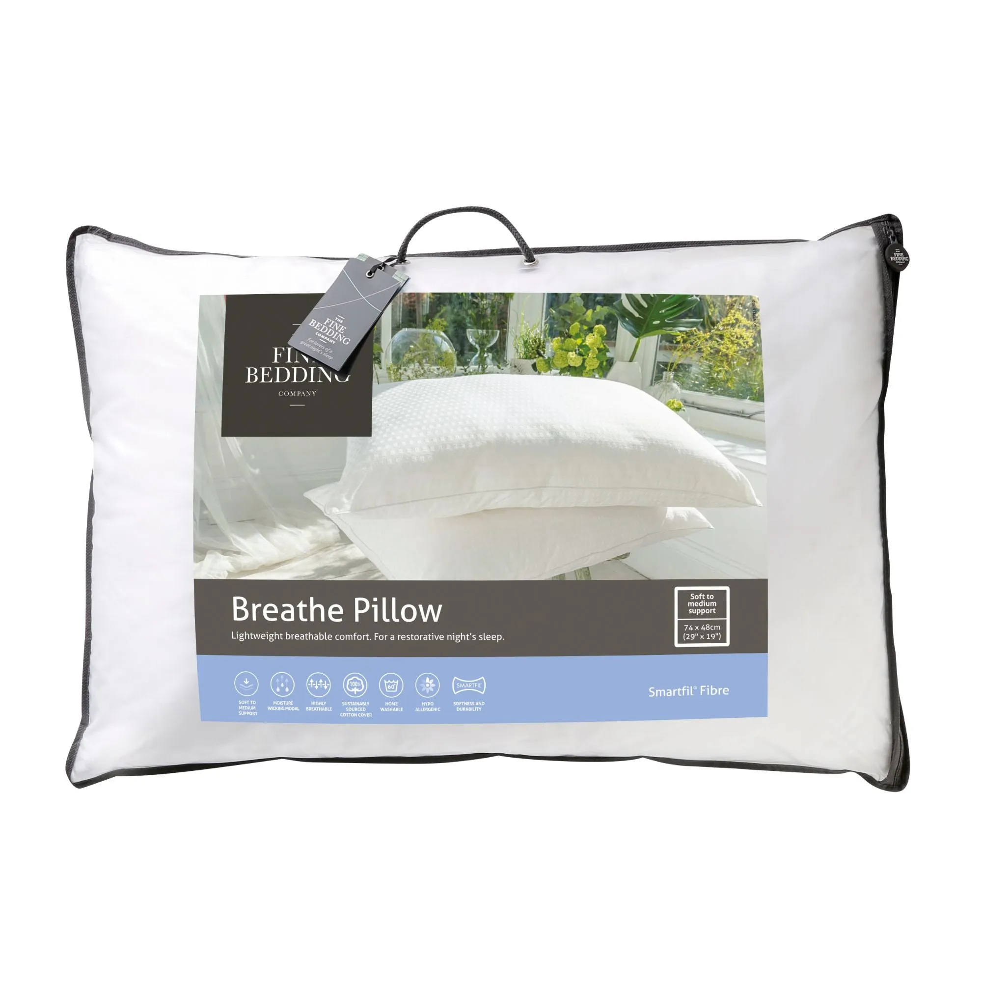 Breathe® Cotton-Covered Pillow