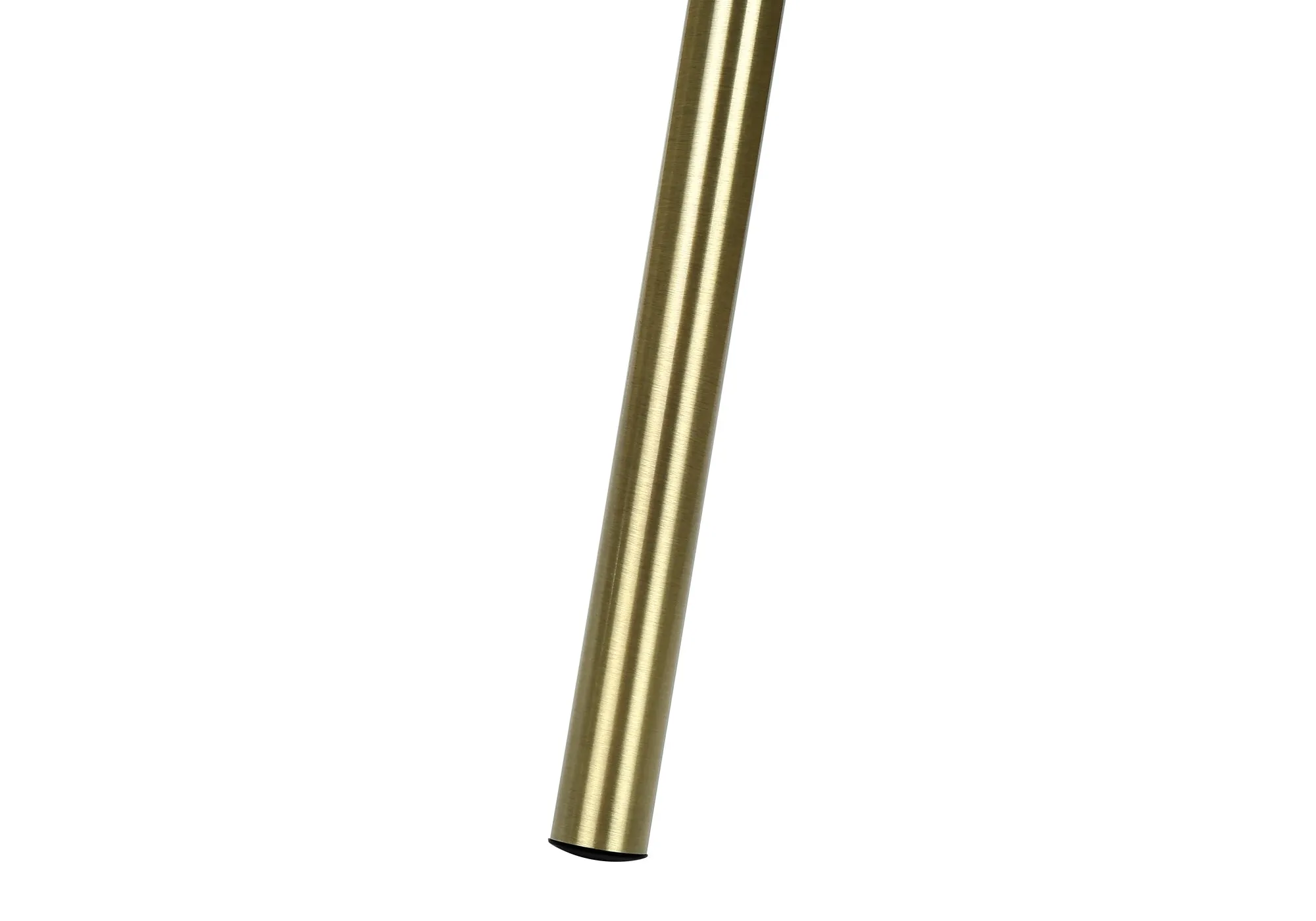 Brilliance Glow: Contemporary Brass Metal Floor Lamp with Ivory/Cream Shade, 63"H Lighting