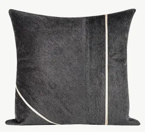 Contemporary Throw Pillow for Living Room, Modern Square Pillows, Abstract Black Throw Pillows for Couch, Simple Modern Sofa Throw Pillows