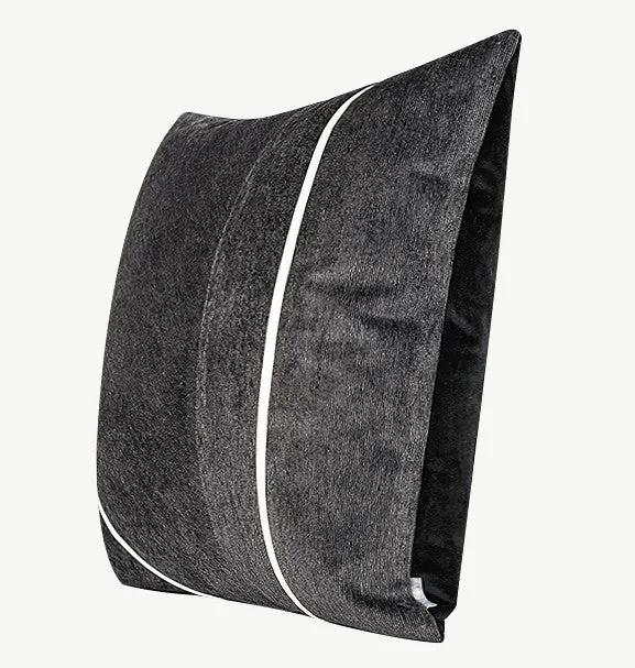 Contemporary Throw Pillow for Living Room, Modern Square Pillows, Abstract Black Throw Pillows for Couch, Simple Modern Sofa Throw Pillows