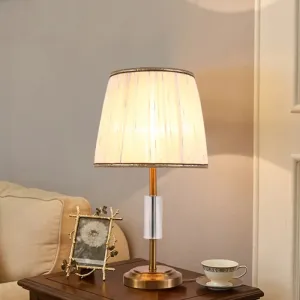 Contemporary White Barrel Reading Light with Fabric Shade - 1 Head Task Lighting
