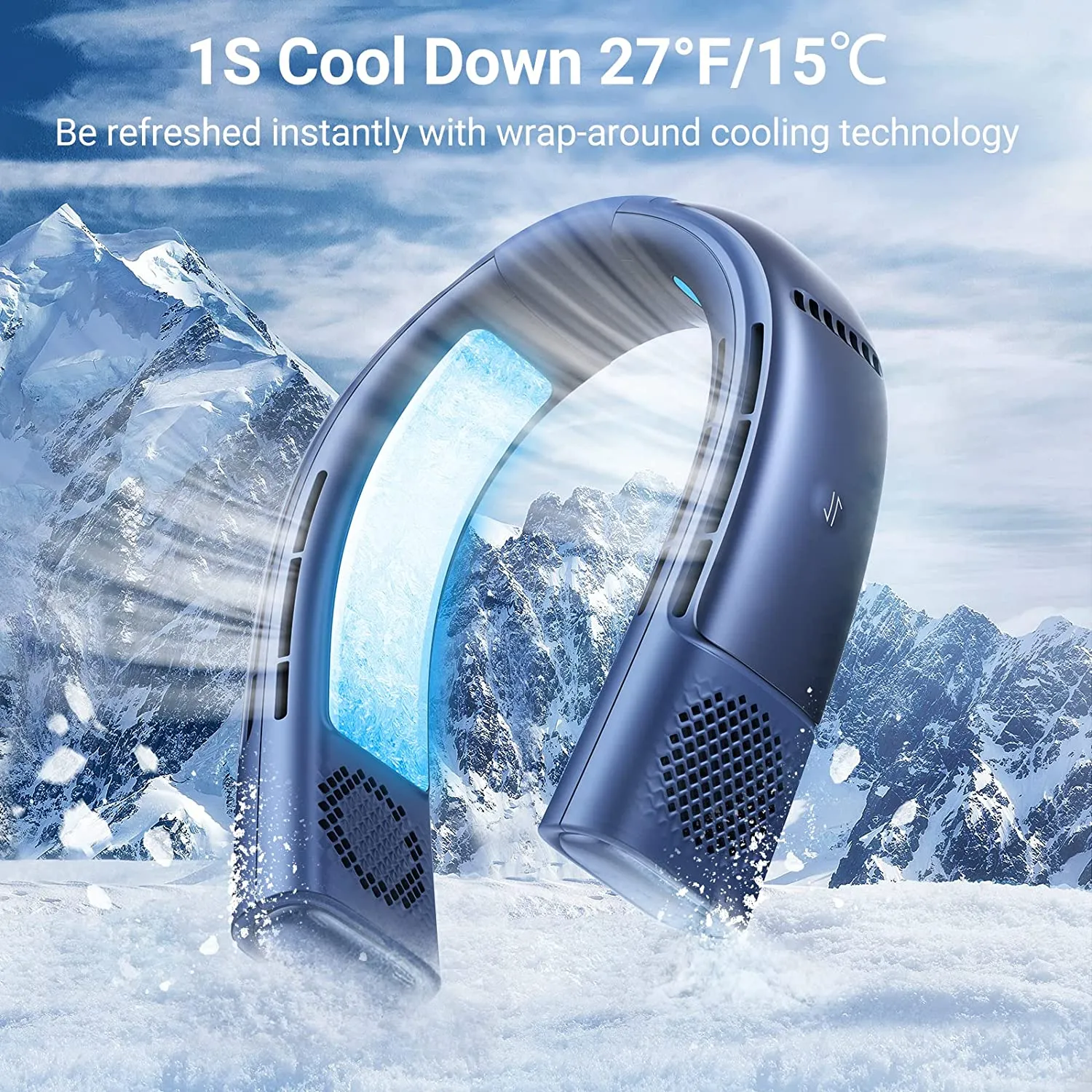 COOLIFY 2 Neck Air Conditioner Long Endurance Edition, Wrap-around Cooling Neck Fan, Smart Portable Neck Fan, Personal Fan 9-Mode, Bladeless Fan No Falling, Neck Cooler & Heater (Open Box)