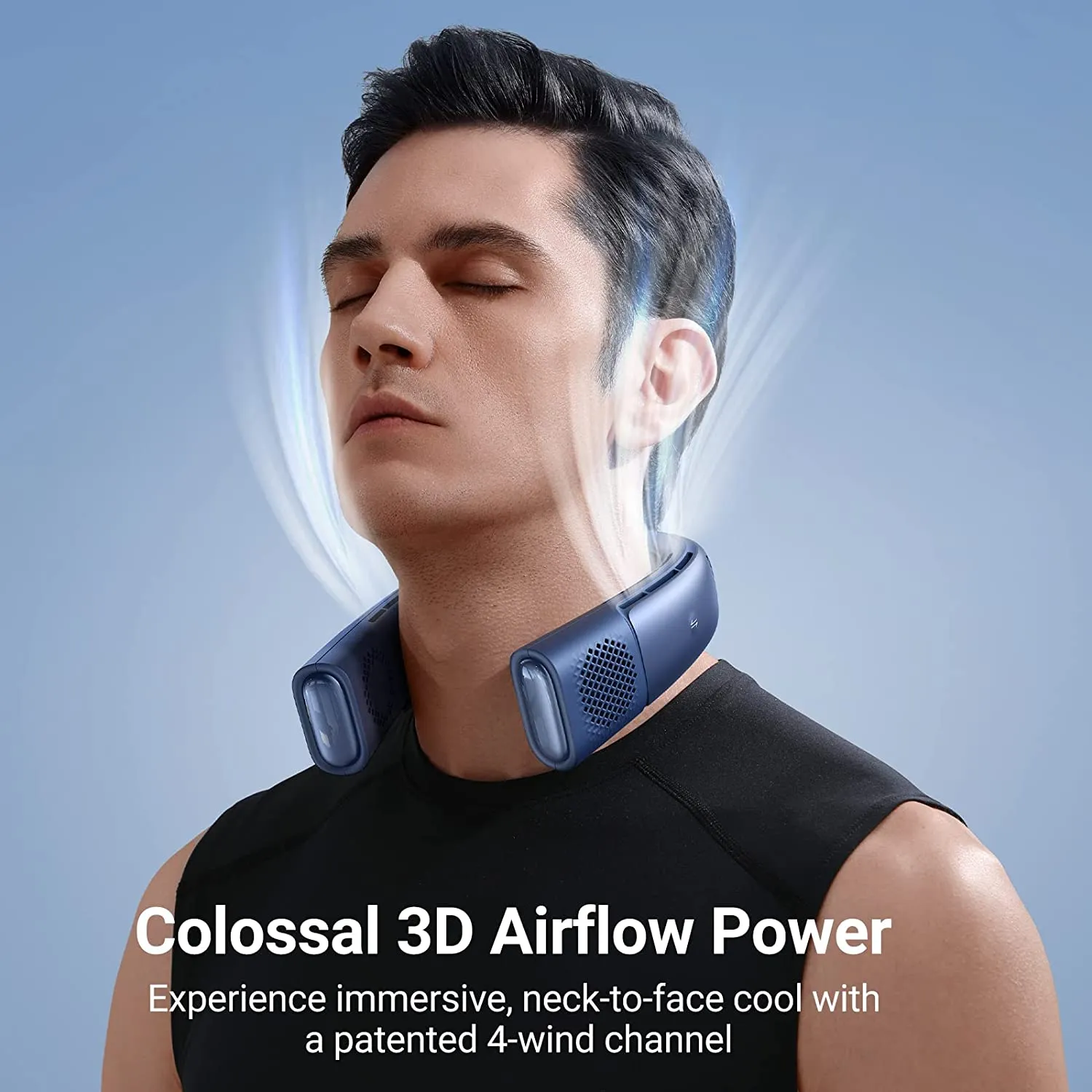 COOLIFY 2 Neck Air Conditioner Long Endurance Edition, Wrap-around Cooling Neck Fan, Smart Portable Neck Fan, Personal Fan 9-Mode, Bladeless Fan No Falling, Neck Cooler & Heater (Open Box)