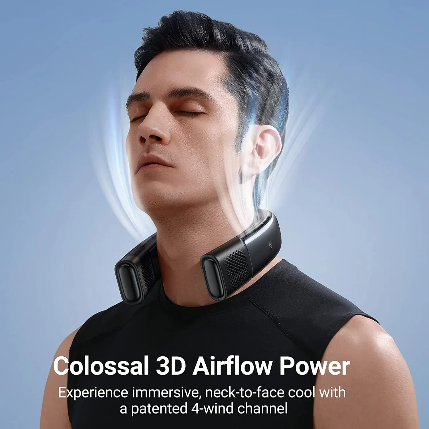 COOLIFY 2 Neck Air Conditioner Long Endurance Edition, Wrap-around Cooling Neck Fan, Smart Portable Neck Fan, Personal Fan 9-Mode, Bladeless Fan No Falling, Neck Cooler & Heater (Open Box)