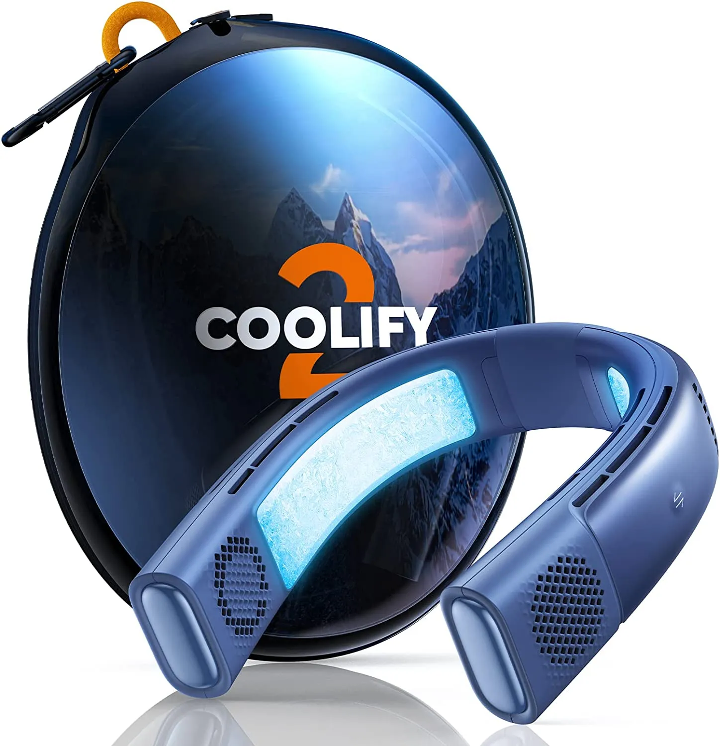 COOLIFY 2 Neck Air Conditioner Long Endurance Edition, Wrap-around Cooling Neck Fan, Smart Portable Neck Fan, Personal Fan 9-Mode, Bladeless Fan No Falling, Neck Cooler & Heater (Open Box)