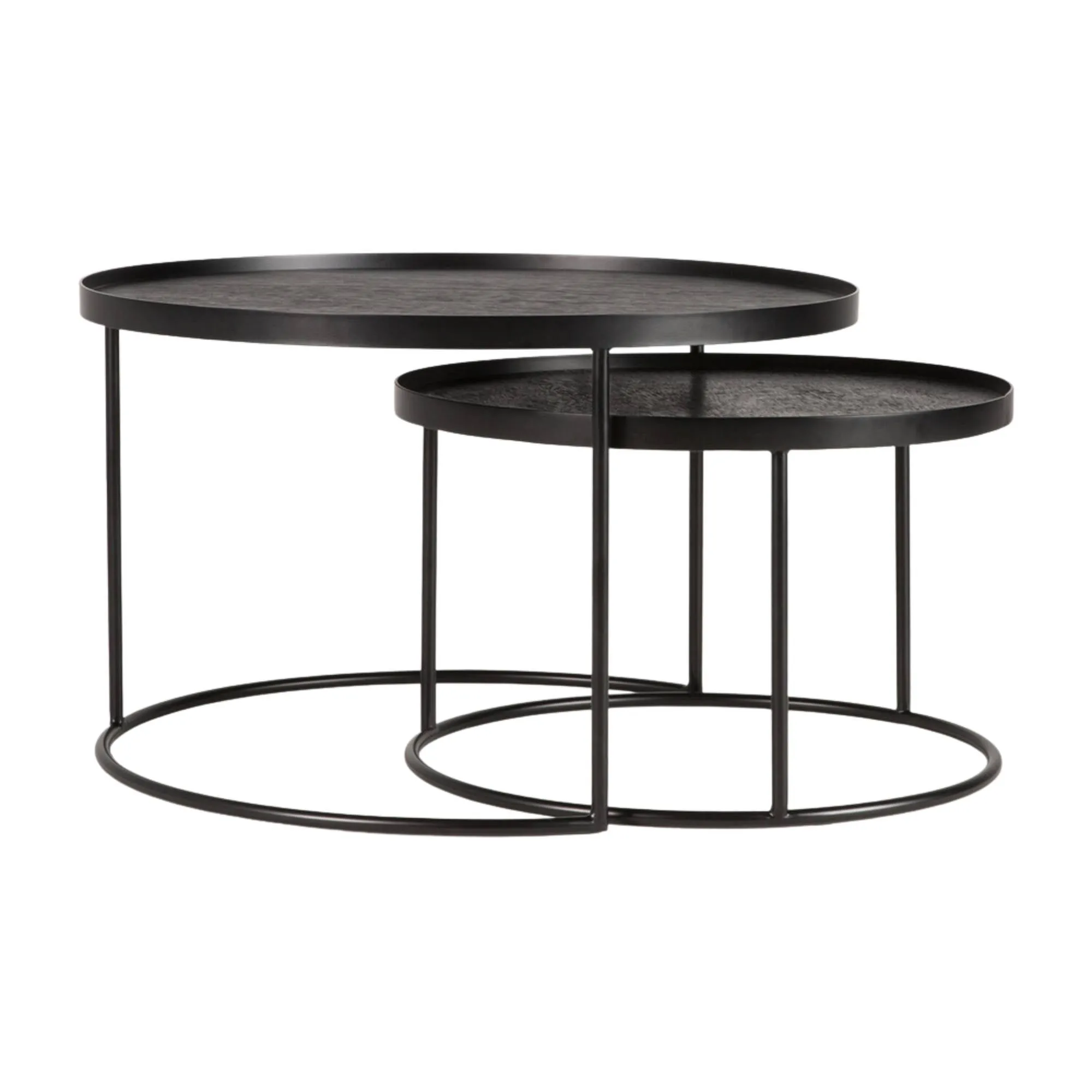 Ethnicraft Tray Coffee Table Set