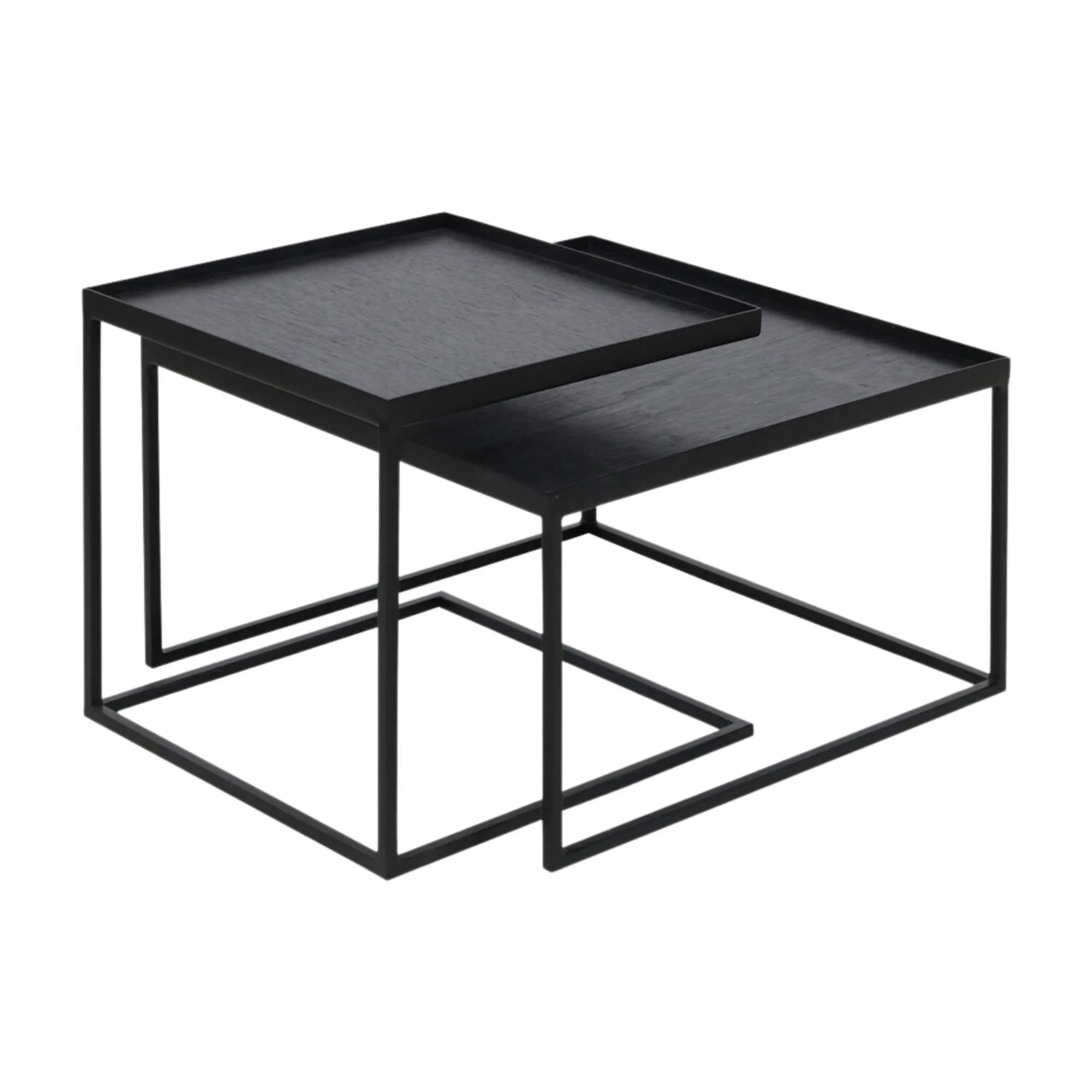 Ethnicraft Tray Coffee Table Set