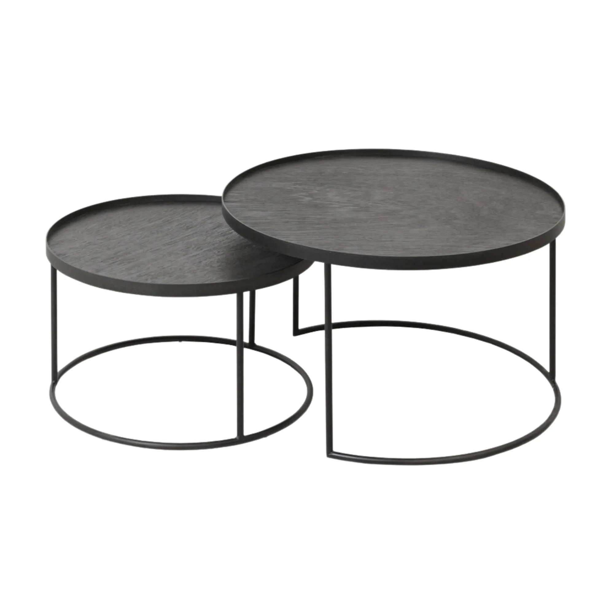 Ethnicraft Tray Coffee Table Set
