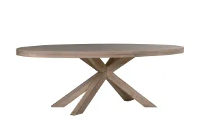 Falun Dining Table Oval Smoked Oak