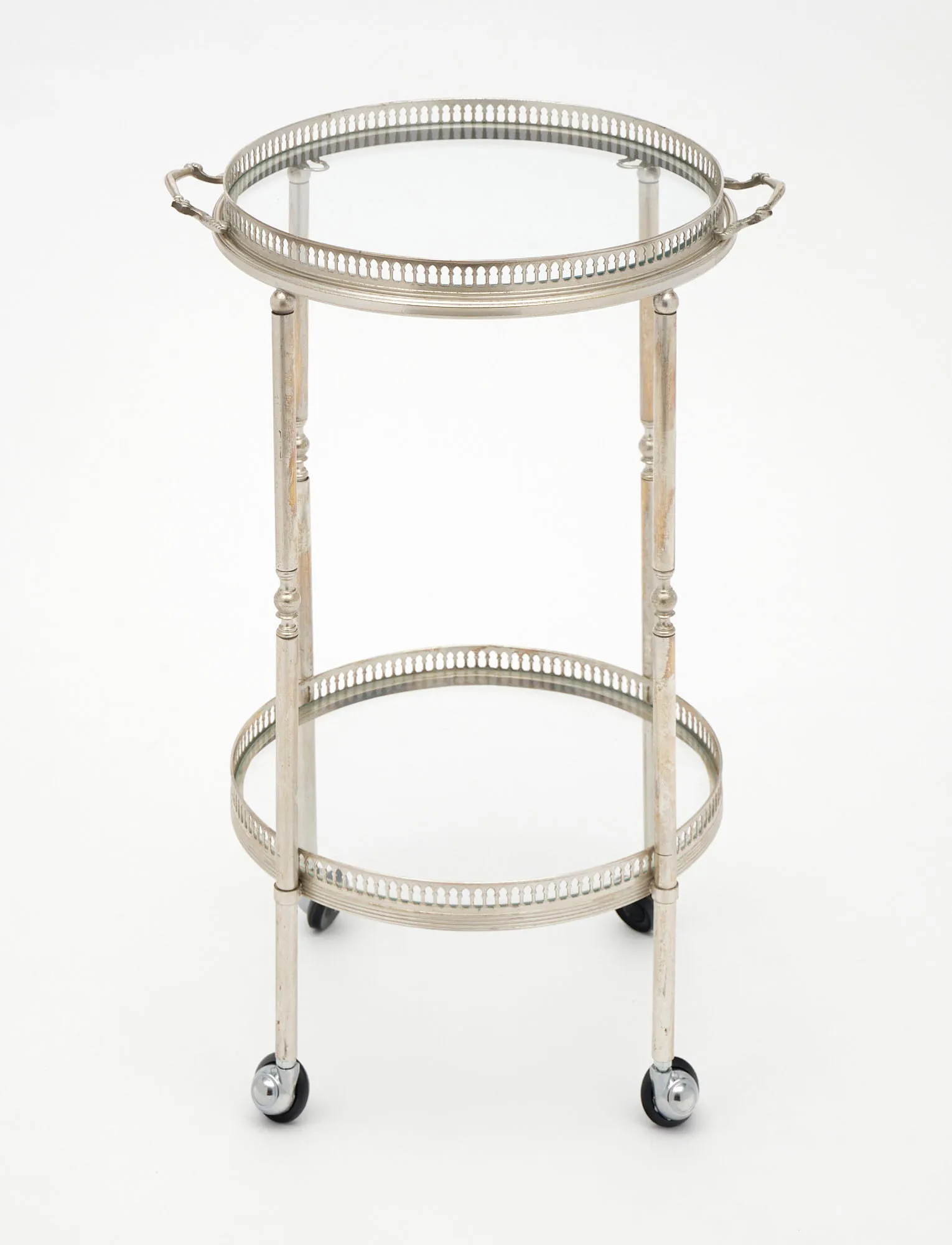 French Antique Petite Bar Cart - on hold