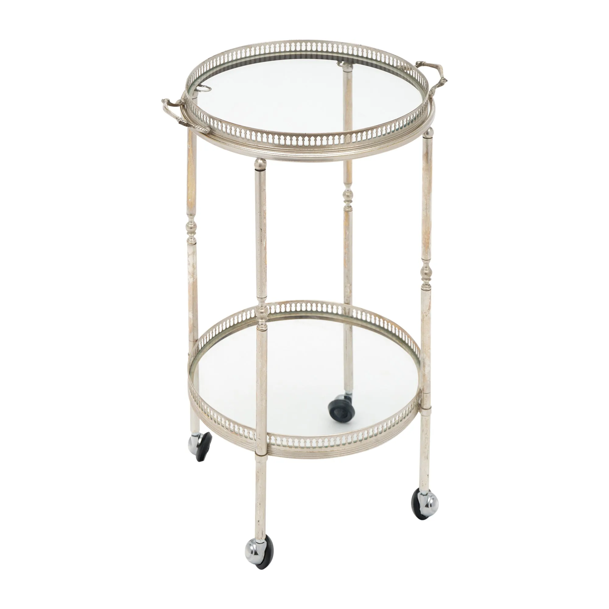 French Antique Petite Bar Cart - on hold