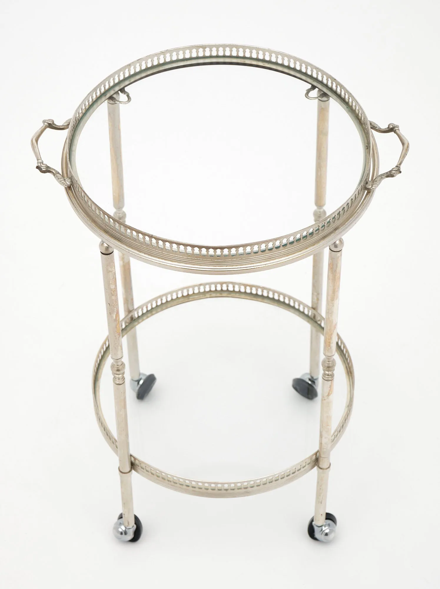 French Antique Petite Bar Cart - on hold