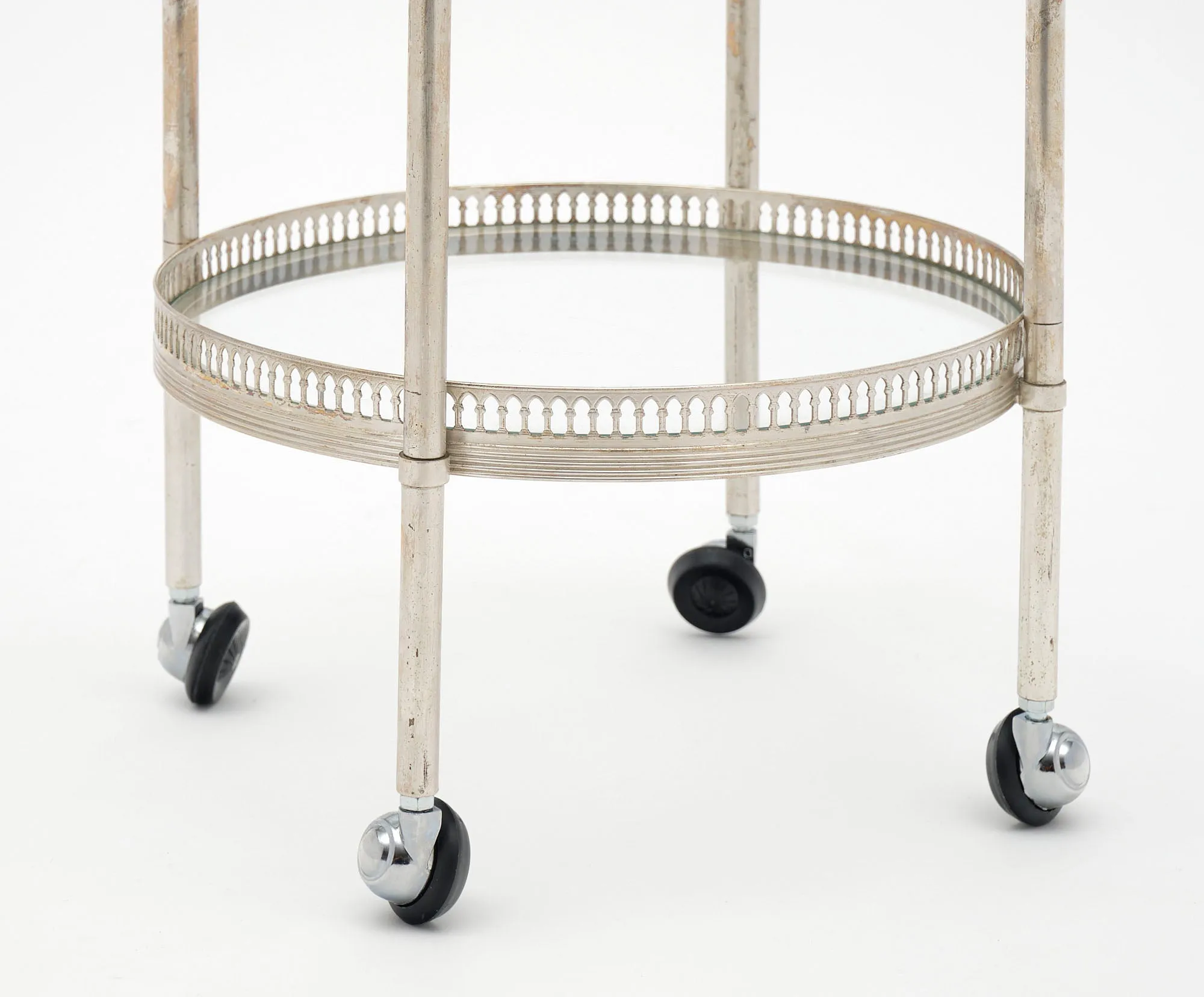 French Antique Petite Bar Cart - on hold