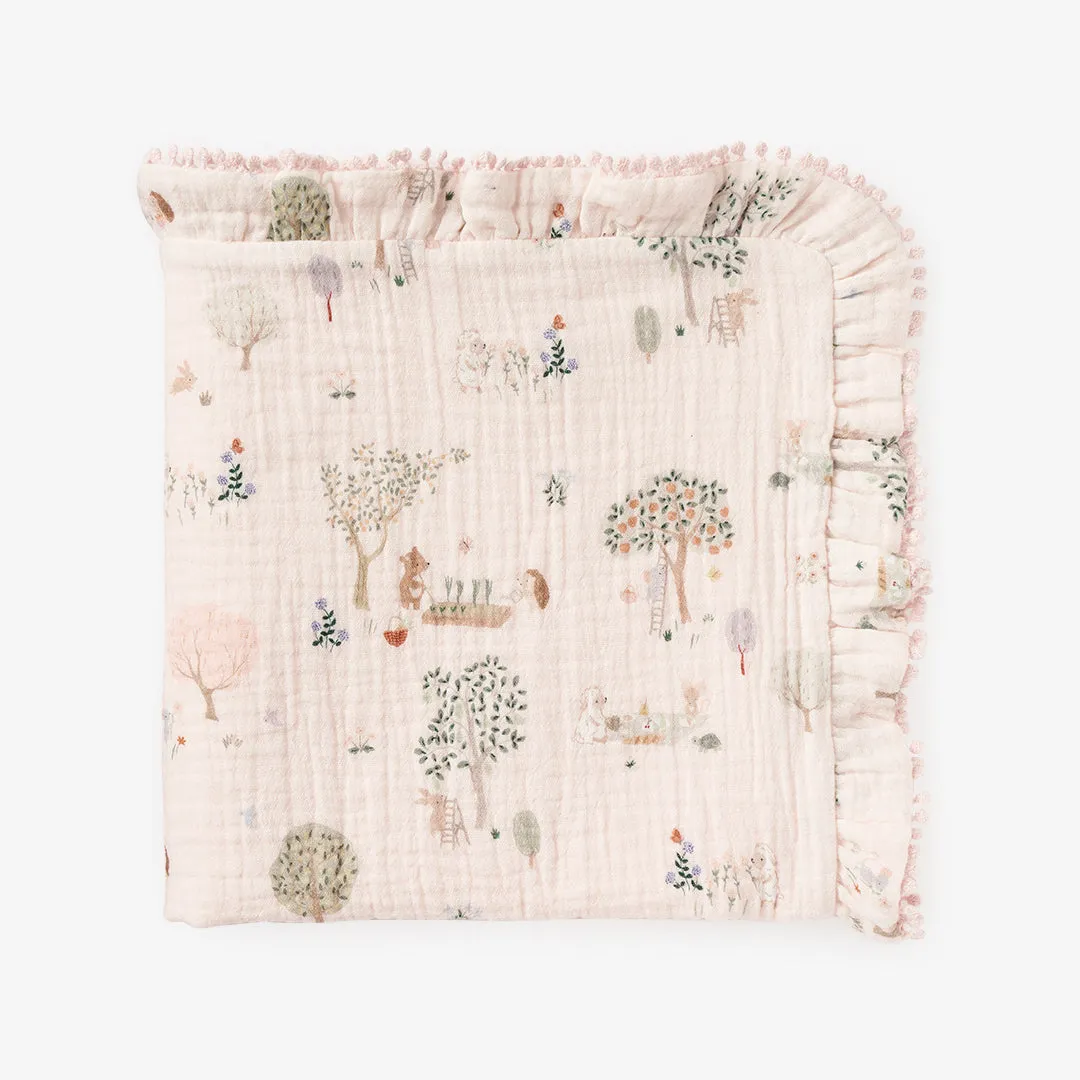 Garden Picnic Organic Muslin Security Blanket