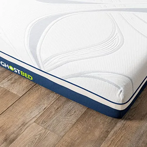 GhostBed Ultimate 10 Inch Mattress - Cooling Gel Memory Foam Mattress - Medium Firm Feel with Breathable, Cool-to-The-Touch Cover - Made in The USA - CertiPUR-US Certified - Twin