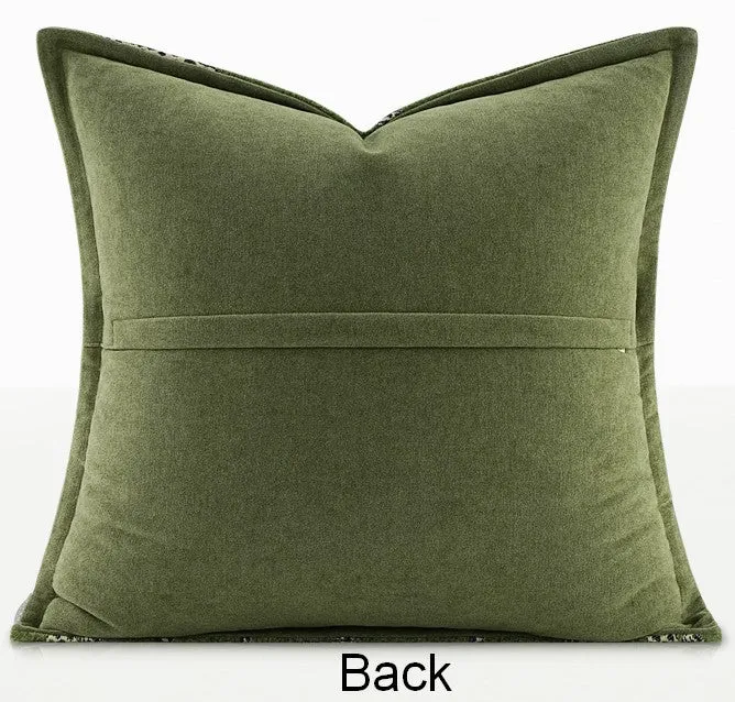 Green Decorative Pillow Covers, Large Modern Sofa Pillow Cases, Cheetah Modern Pillows for Couch, Abstract Decorative Throw Pillows for Living Room