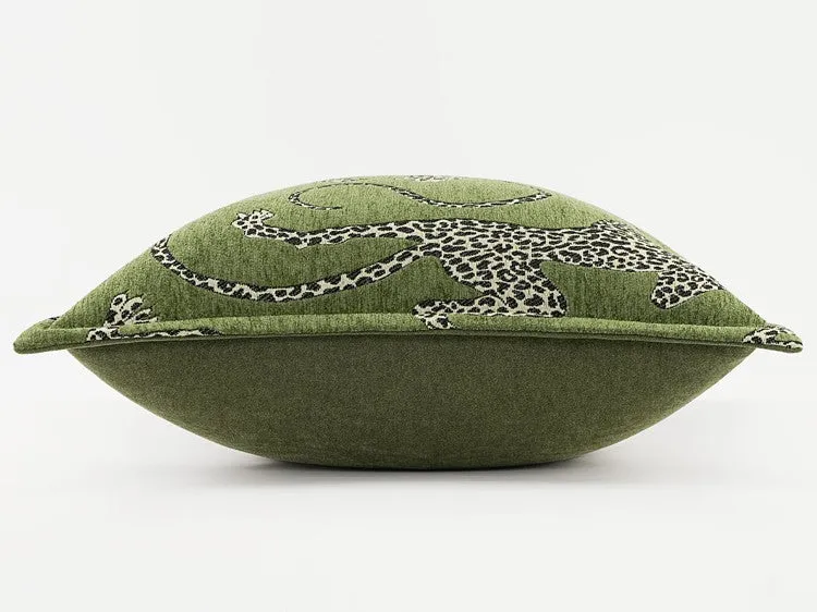 Green Decorative Pillow Covers, Large Modern Sofa Pillow Cases, Cheetah Modern Pillows for Couch, Abstract Decorative Throw Pillows for Living Room