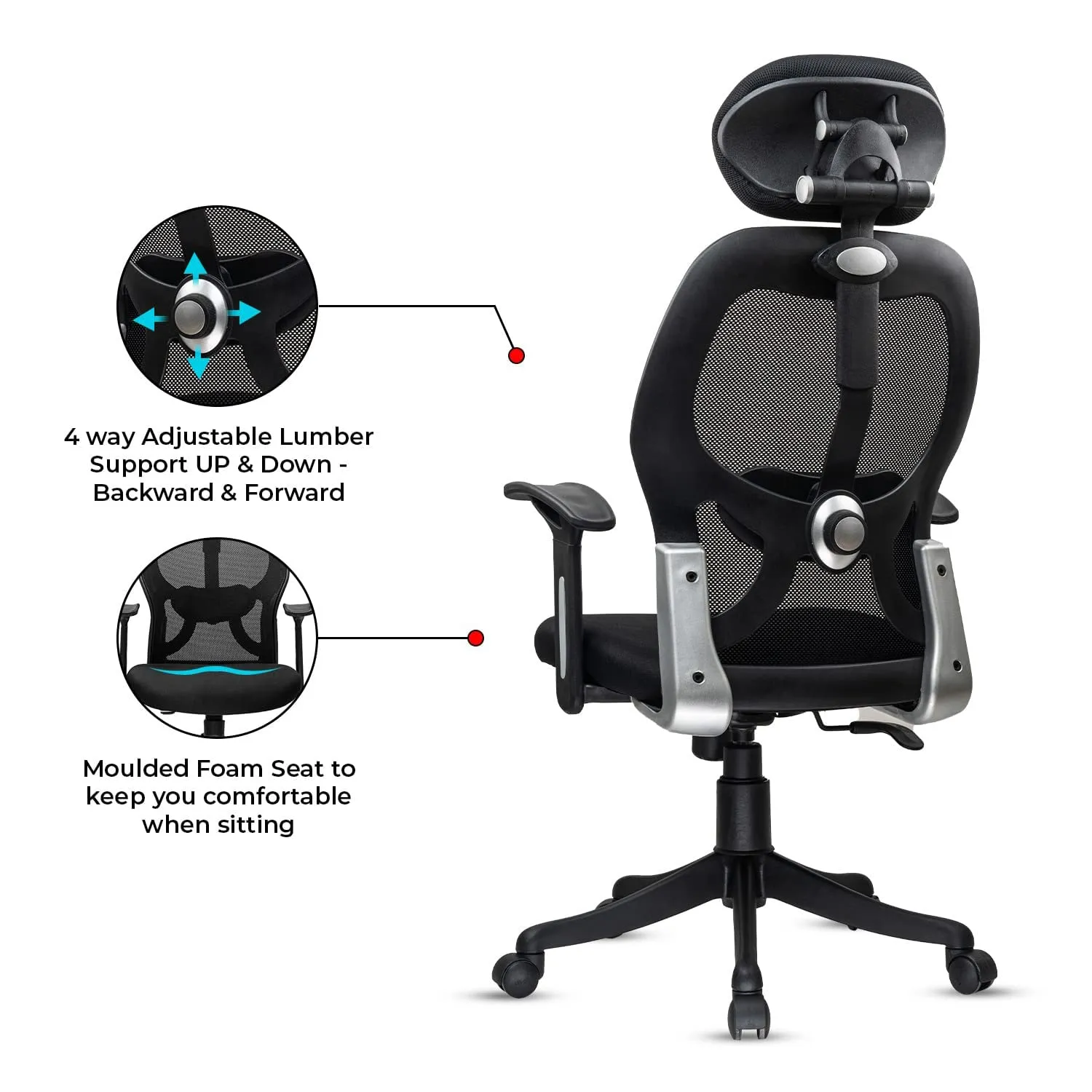 Green Soul Renewed New York Go High Back Mesh Office Chair